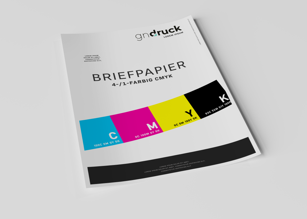 Mockup Briefpapiers CMYK – Jetzt konfigurieren